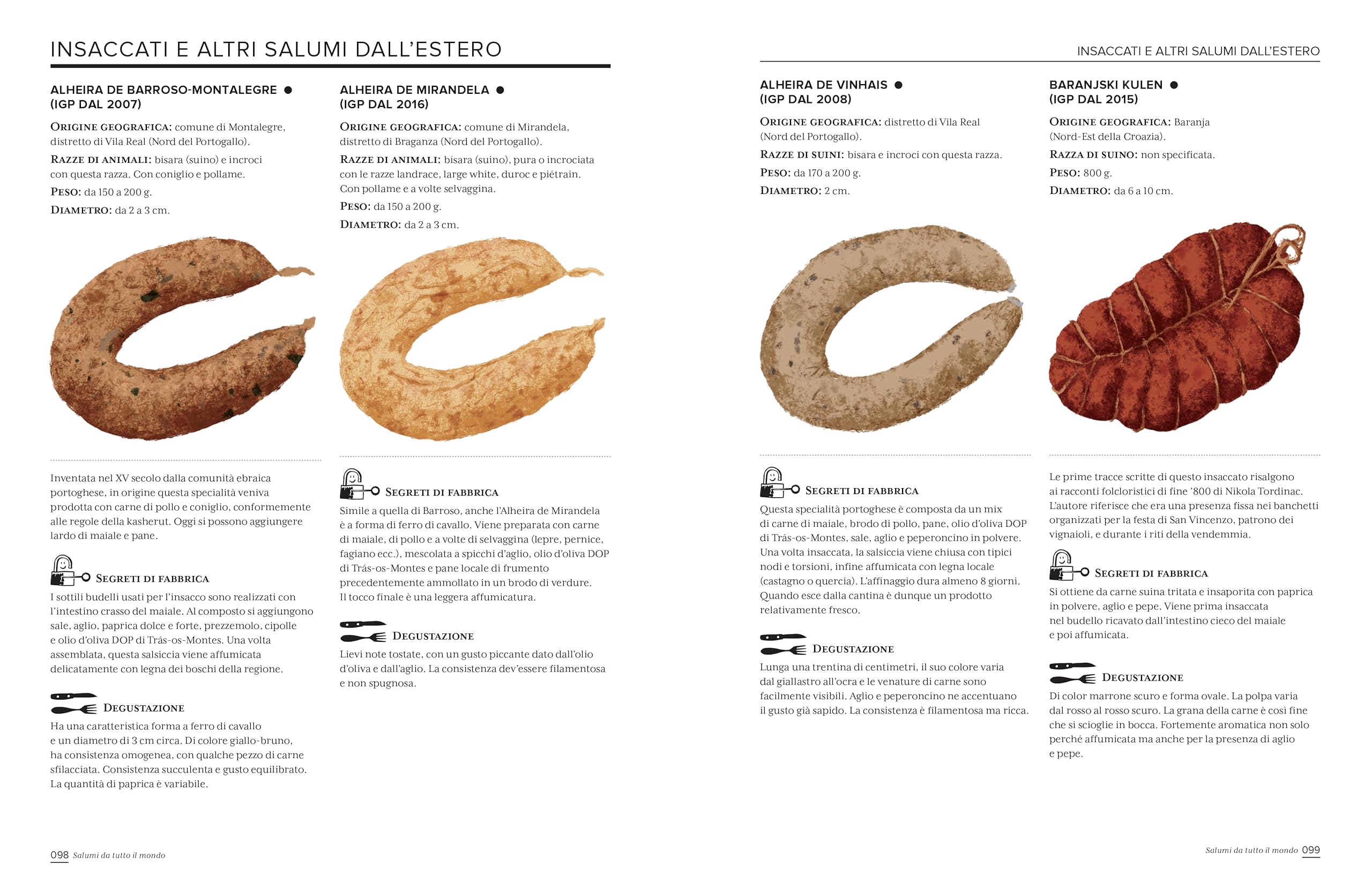 L'atlante illustrato dei prosciutti e salumi. Ediz. a colori
