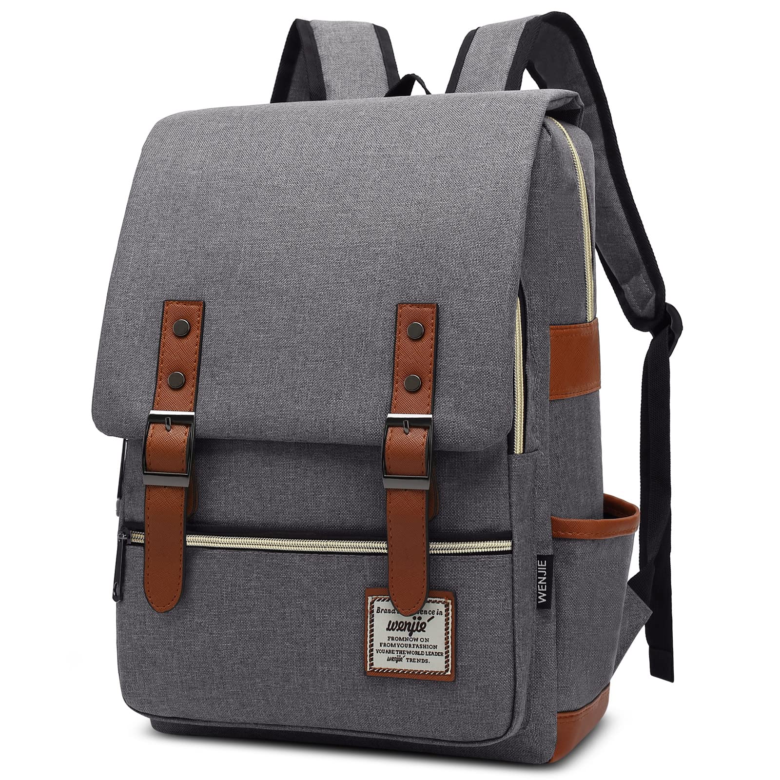 DORRISOMen Women Backpack Fashion Women Rucksack Men Canvas Shoulder Bag College Bag Large Capacity Schoolbag Bookbag for Work Travel Hiking Casual Vacation Daily Daypacks