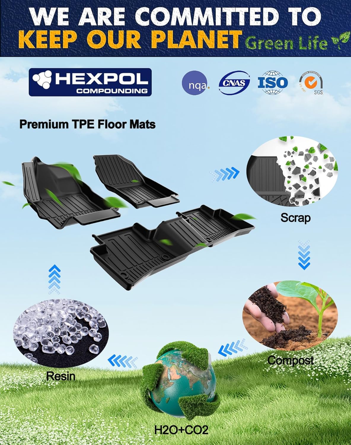 Original 2022-2026 Corolla Cross (ONLY FWD) Floor Mats & Cargo Liner for Toyota Corolla Cross SUV - Custom Fit Floor Liners and Trunk Mat for Corolla Cross (Not Fit AWD/Hybrid/Hatchback)