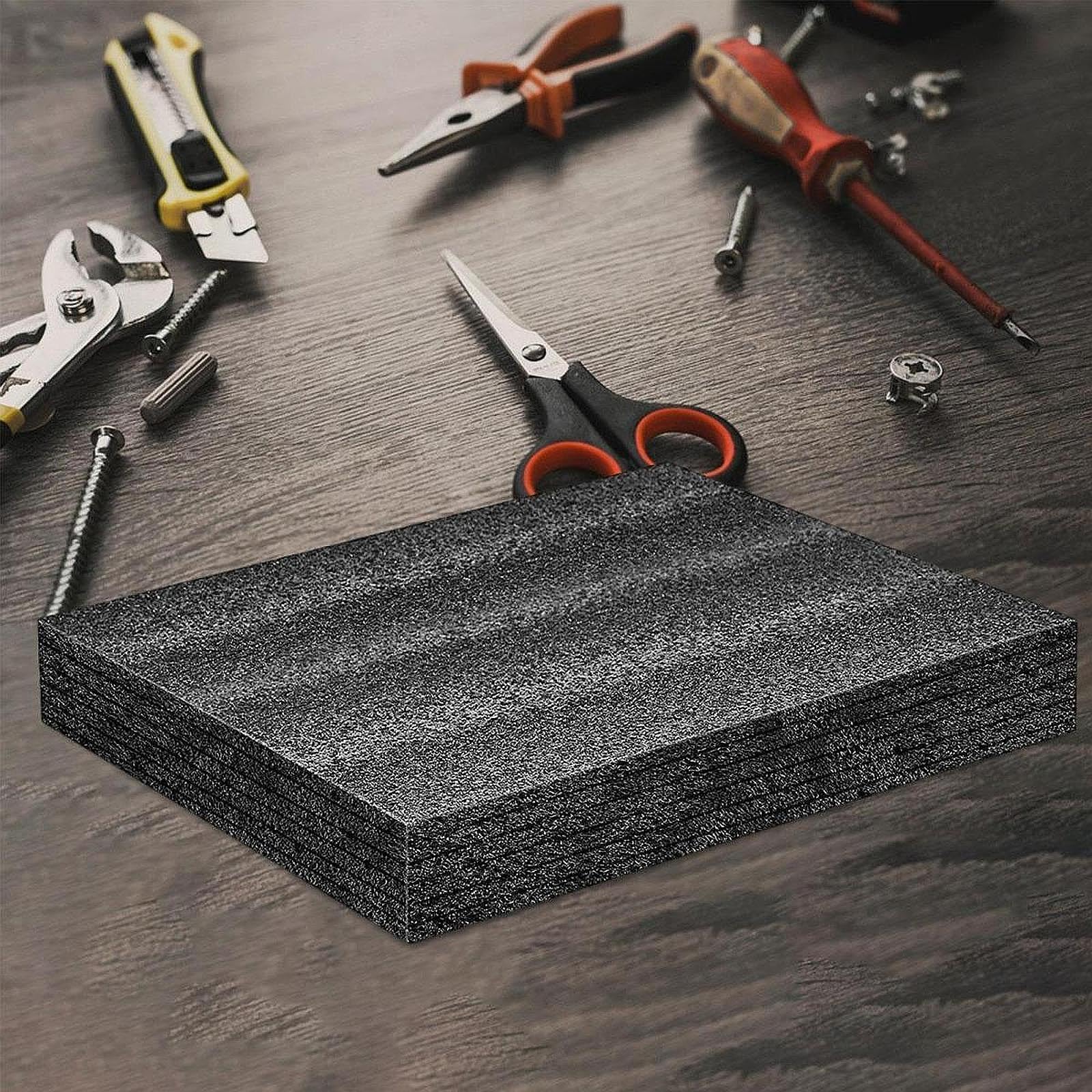 Fancyes Polyethylene Foam Sheet Protective Pad Practical, Portable Spare Parts Premium Professional Cuttable Foam Insert for Tool Box, 40cmx30cmx2.5cm
