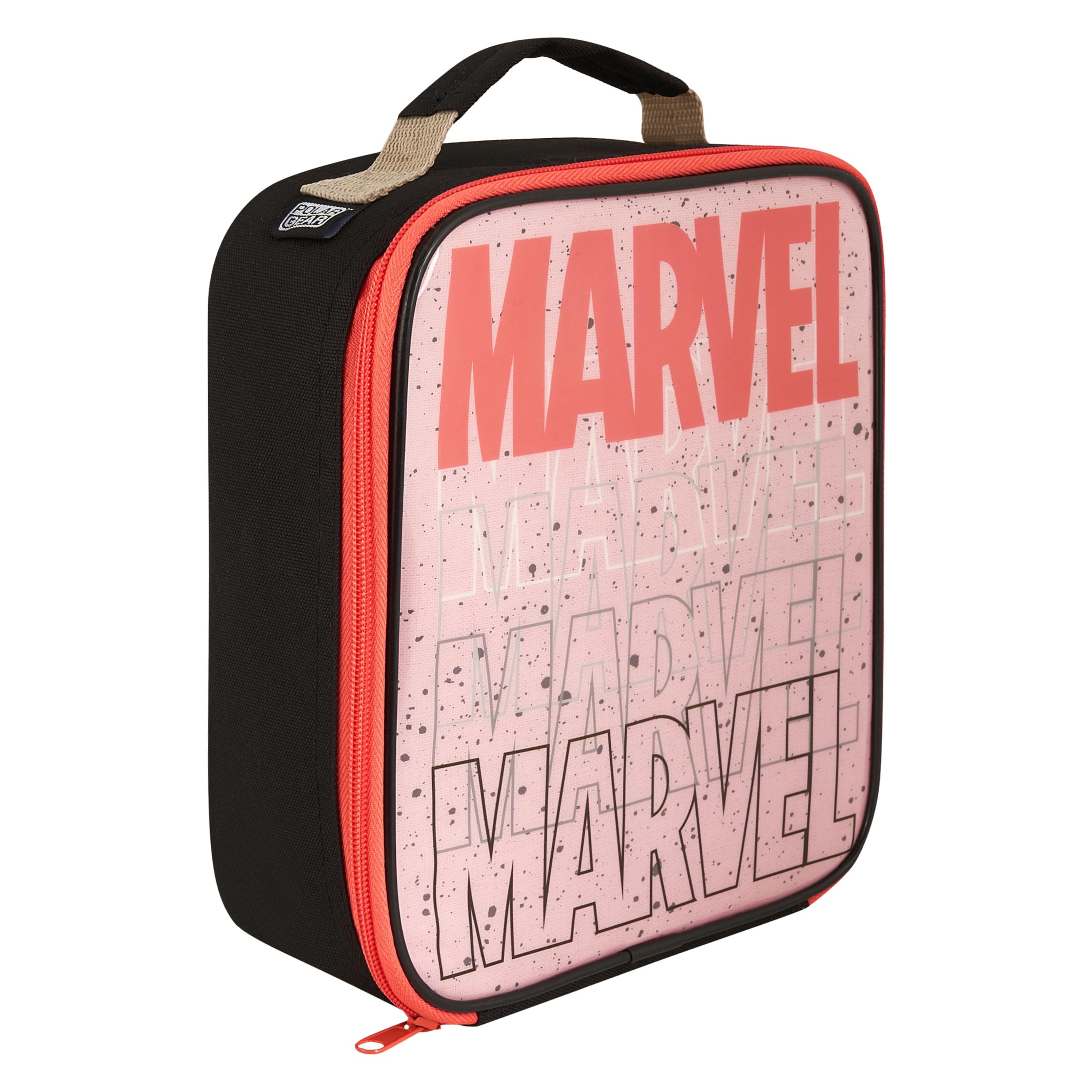 Marvel Power Insulated Kids Lunch Bag with Handle, Official Merchandise by Polar Gear – 600D Polyester, Reusable Food & Drink Thermal Cool Bag for School Nursery Snacks Picnic