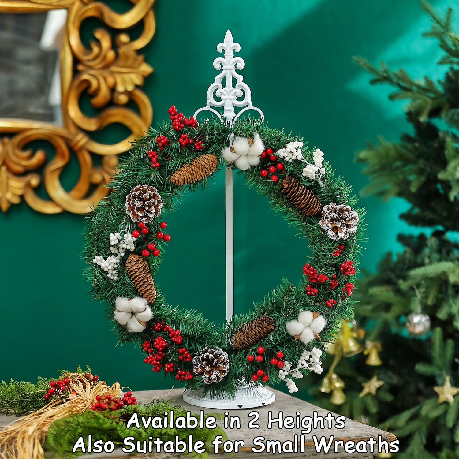 Supports Pour Couronnes En Rotin - Lot De 6 Cercles 20 Cm - Base Déco Porte, Mariage, Noël