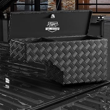 All Metal Truck Bed Swing Tool Box for 2017-2026 Ford F-250 F-350 Super Duty Passenger Side, Rotatable Wheel Well Storage Case Toolbox with Keyless Combination Lock for Off-Road Enthusiast