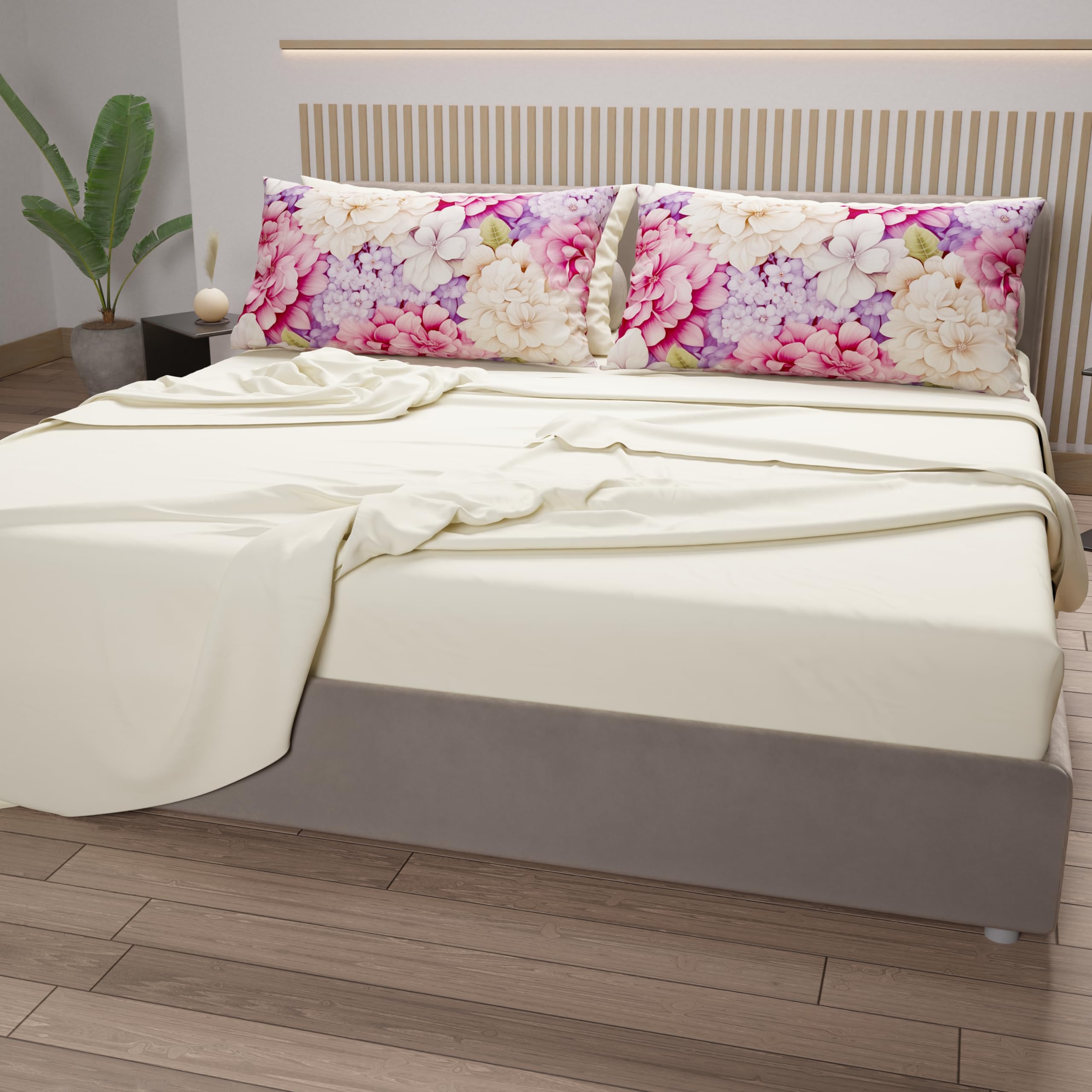 PETTI Artigiani Italiani, Cotton Sheets with Pillowcases in Digital Print, Pizza and Half Sheet, Complete Bed Set - Image 3