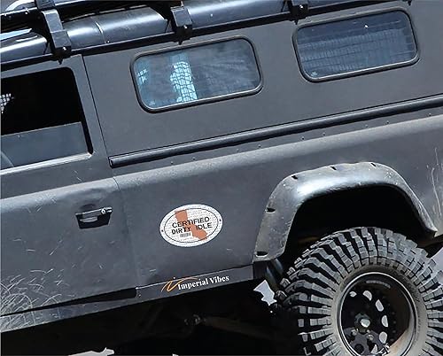 Miniatura 2 de Imperial Vibes Pegatina sucia ociosa (2 unidades), vinilo extraíble impermeable para decoración del hogar, ventanas, laptop y camiones