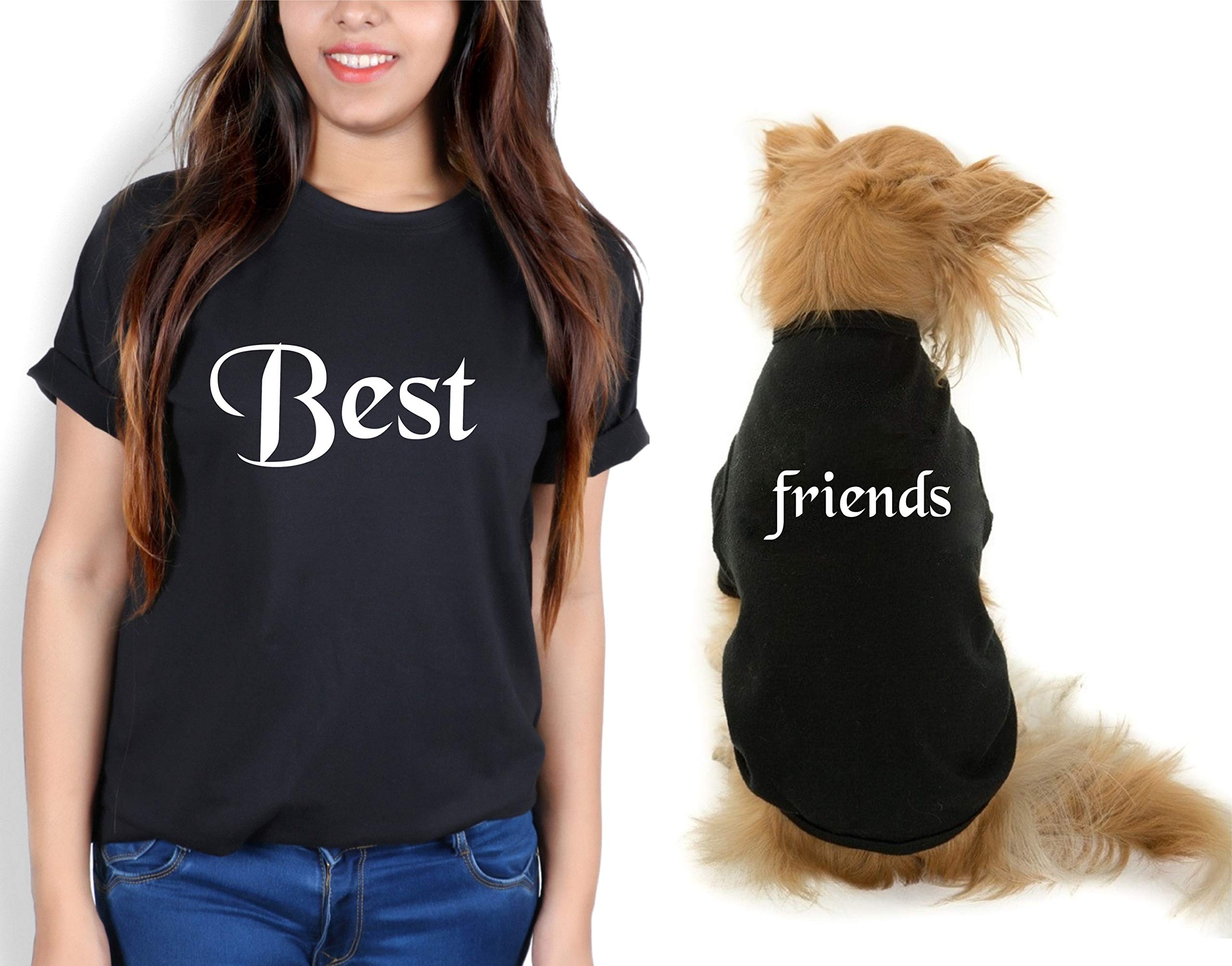 The Tee Shop Pet & Parent Matching Pair-up Cool Funny Quote Printed T-Shirt for Dog Cat Owners | Best Friends (Human - XL, Pet - XXL) (B08Y5PNQNP) Amazon Price History, Amazon Price Tracker