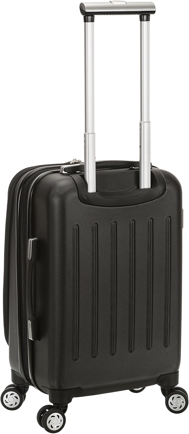review Rockland Titan Hardside Carry-On Spinner Luggage, Black, 19-Inch