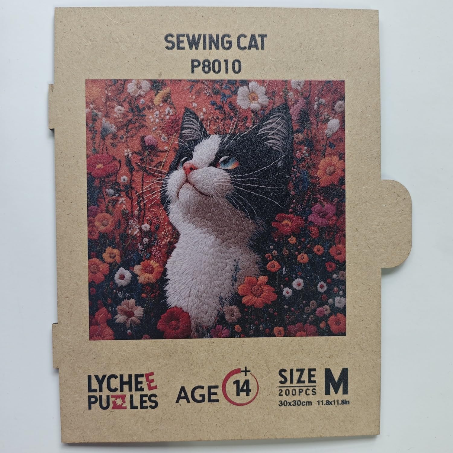 Lycheepuzzles – Casse-tête en bois pour adultes – 200 pièces de forme unique – Puzzle découpé en bois pour adultes – Puzzle en bois de forme unique pour amateurs de puzzle, cadeaux d'anniversaire