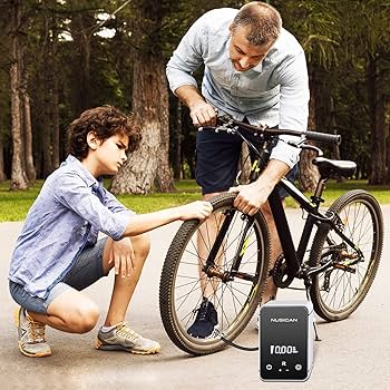 Amazon | Nusican エアコンプレッサー タイヤインフレーター | エア