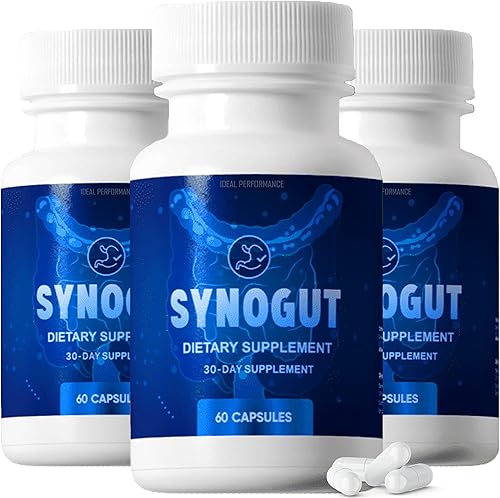 IDEAL PERFORMANCE Synogut Pills Suplemento dietético para la salud intestinal 3 botellas