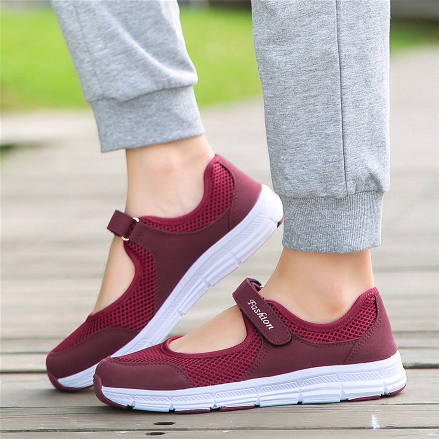 Kimily-UK Sandali Sportivi Donna Scarpe Basculanti Mesh Scarpe Fitness Dimagranti Scarpe da Camminata Moda Scarpe da Ginnastica Anti Scivolo Maglia Nuovo Traspirante Estive 35-42