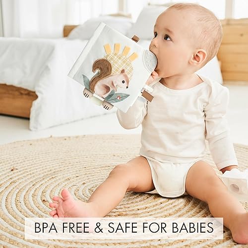 Miniatura 5 de Libro suave para bebés con páginas táctiles y táctiles, bonito libro sensorial para bebés de 0 a 6, 6 a 12 y 12 a 18 meses con espejo y papel