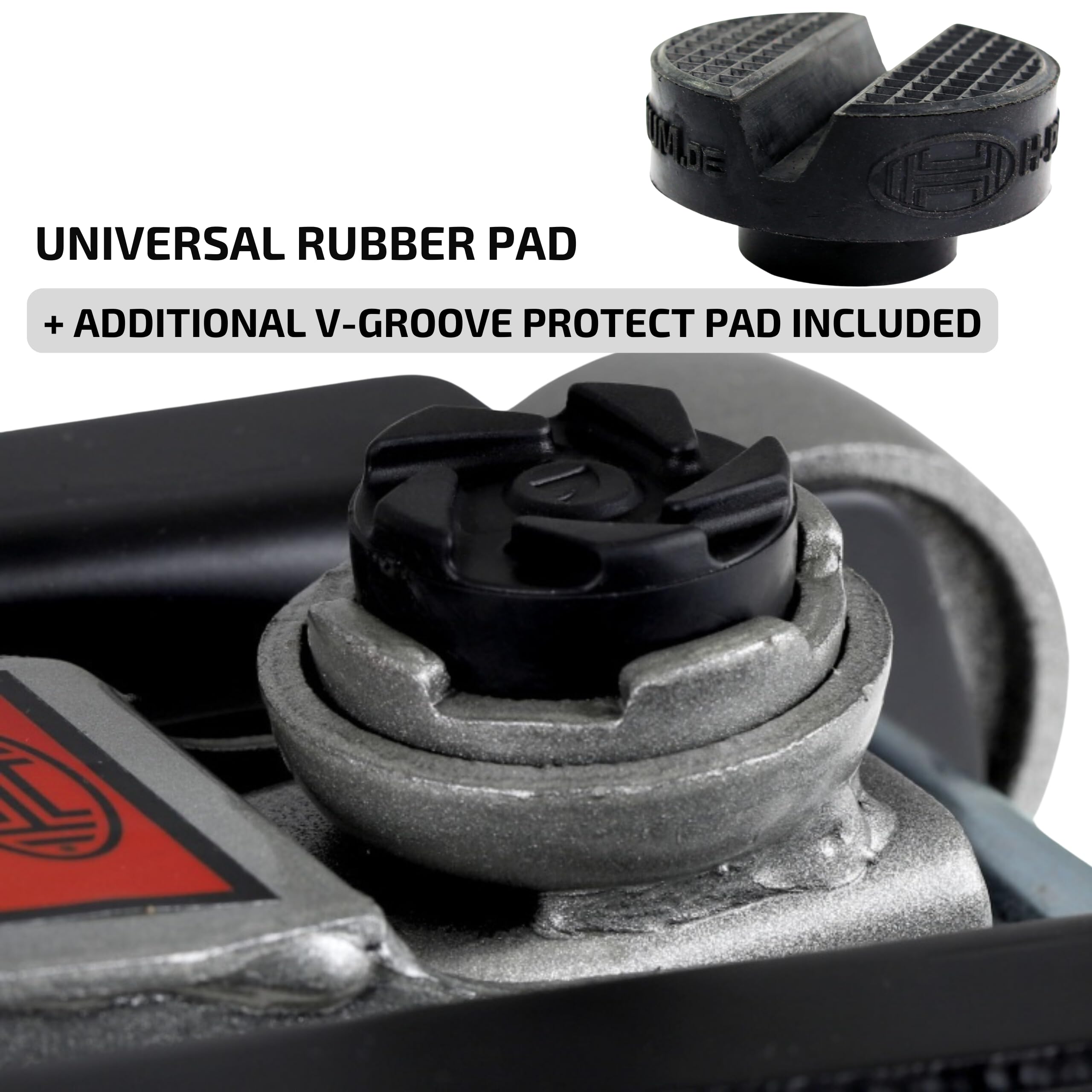 HEYNER Cric idraulico a carrello per auto, basso profilo piatto, 2,25 tonnellate, attrezzo di sollevamento con cuscinetto protettivo extra H347020/650