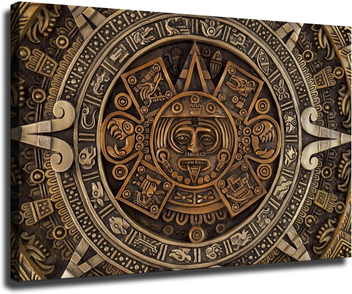 Amazon.com: Mexican Ancient Mayan Mythology Aztec Calendar Posters ...