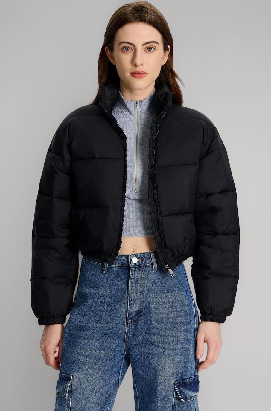 KOTTY Women Nylon Full Sleeve Solid Standard Length Puffer Jacket