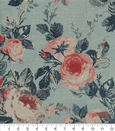 Miniatura 5 de Waverly - Tela de mezcla de algodón estampada por The Yard, inspirada en flores, bricolaje, manualidades, proyecto, costura, tapicería y decoración