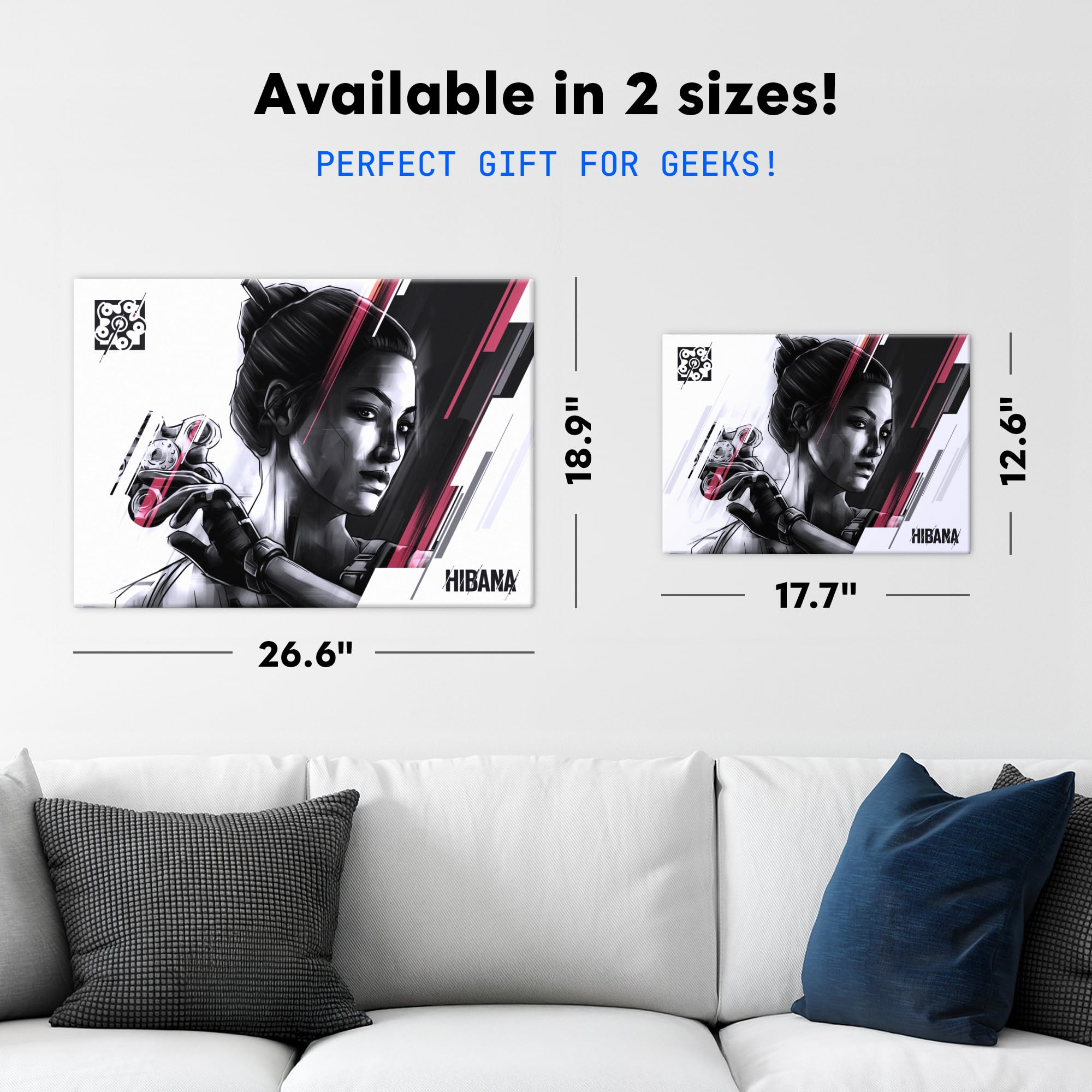 Displate Metal Poster Six Siege Hibana Wandbild 32 x 45 cm | Magnetische Befestigung Wandposter. Wanddeko, Metall Wandkunst, Wanddekoration im Wohnzimmer in Schlafzimmern & Büros.
