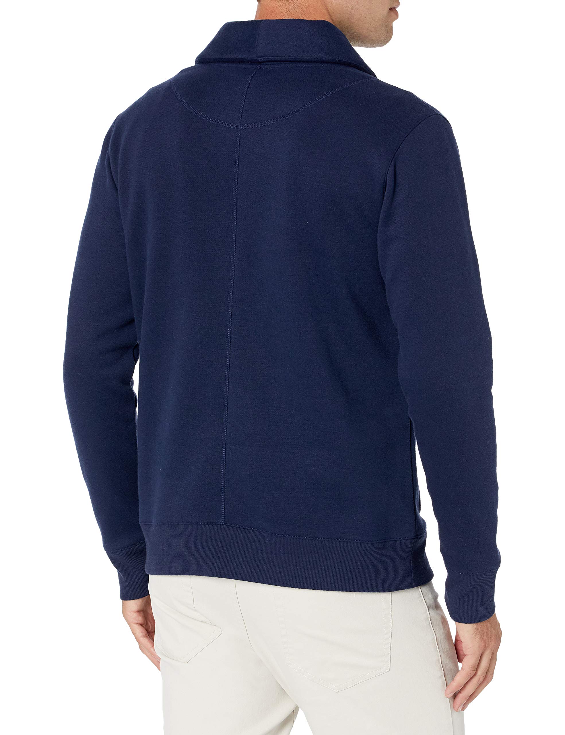 Amazon Essentials Cardigan a Maniche Lunghe in Felpa con Collo Sciallato Uomo