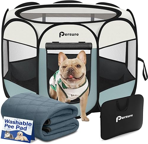 Miniatura 17 de Corralito para perros y gatos para interiores y exteriores, para cachorros, mascotas, gatos, viajes y recuperación después de la cirugía, jaula de