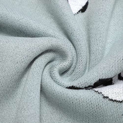 Miniatura 5 de mimixiong Receiving - Manta de punto para bebés para niñas y niños, 100% algodón, suave y acogedora, manta para recién nacidos, bebés, niños pequeños