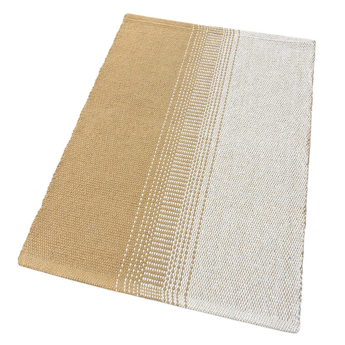 emmevi Tappeto Bagno Cucina Puro Cotone Scendiletto Morbido Assorbente Lavabile Mod.​CURCUMA 55X240 BEIGE