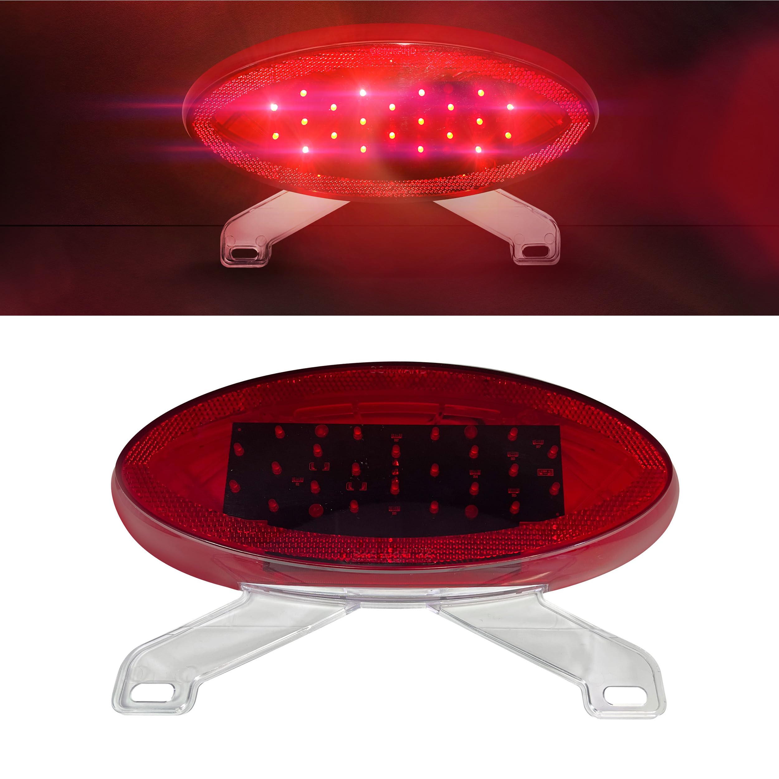 12" Red LED Stop Turn Tail Surface Mount 20 Diode Trailer RV