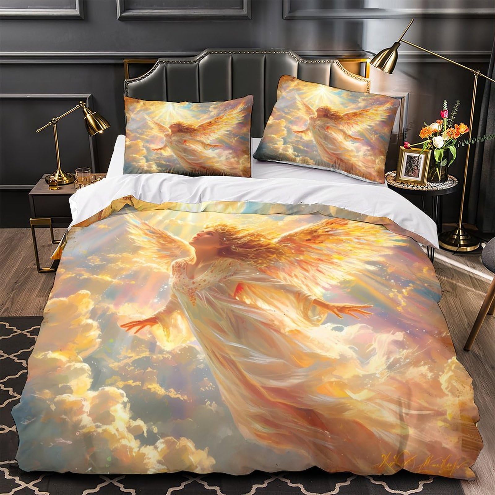 Housse de couette fantastique et mystique pour chambre d'adolescent et lit double