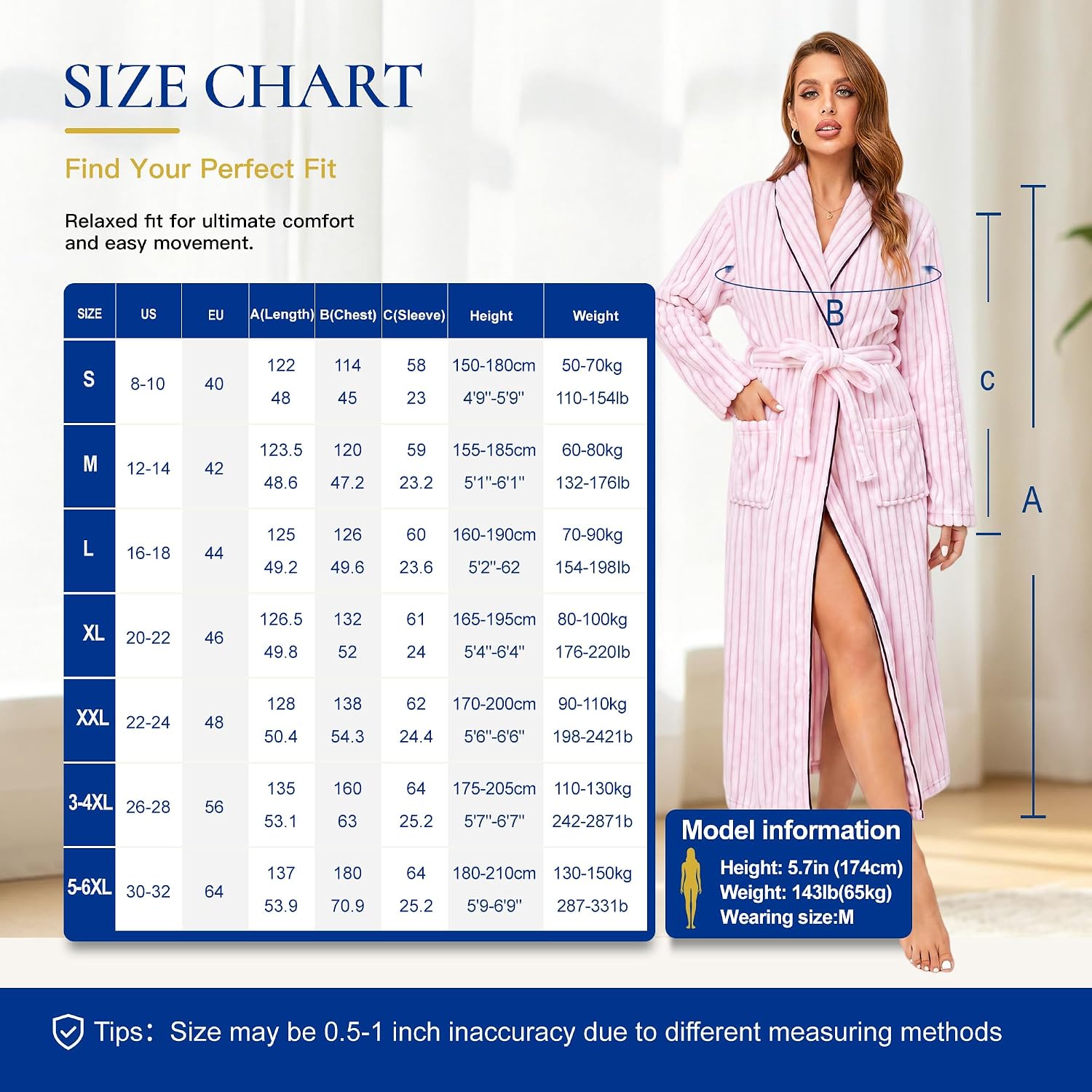 RONGTAI Women's Luxury Robe, Long Soft Bathrobe, Cozy Lounge Wear Gift