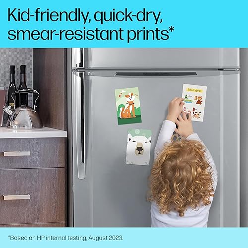 Miniatura 5 de HP Calcomanías fotográficas de 4 x 6 pulgadas, 25 hojas autoadhesivas, fácilmente reposicionables, adhesivos fotográficos mate. Imprimir, despegar y