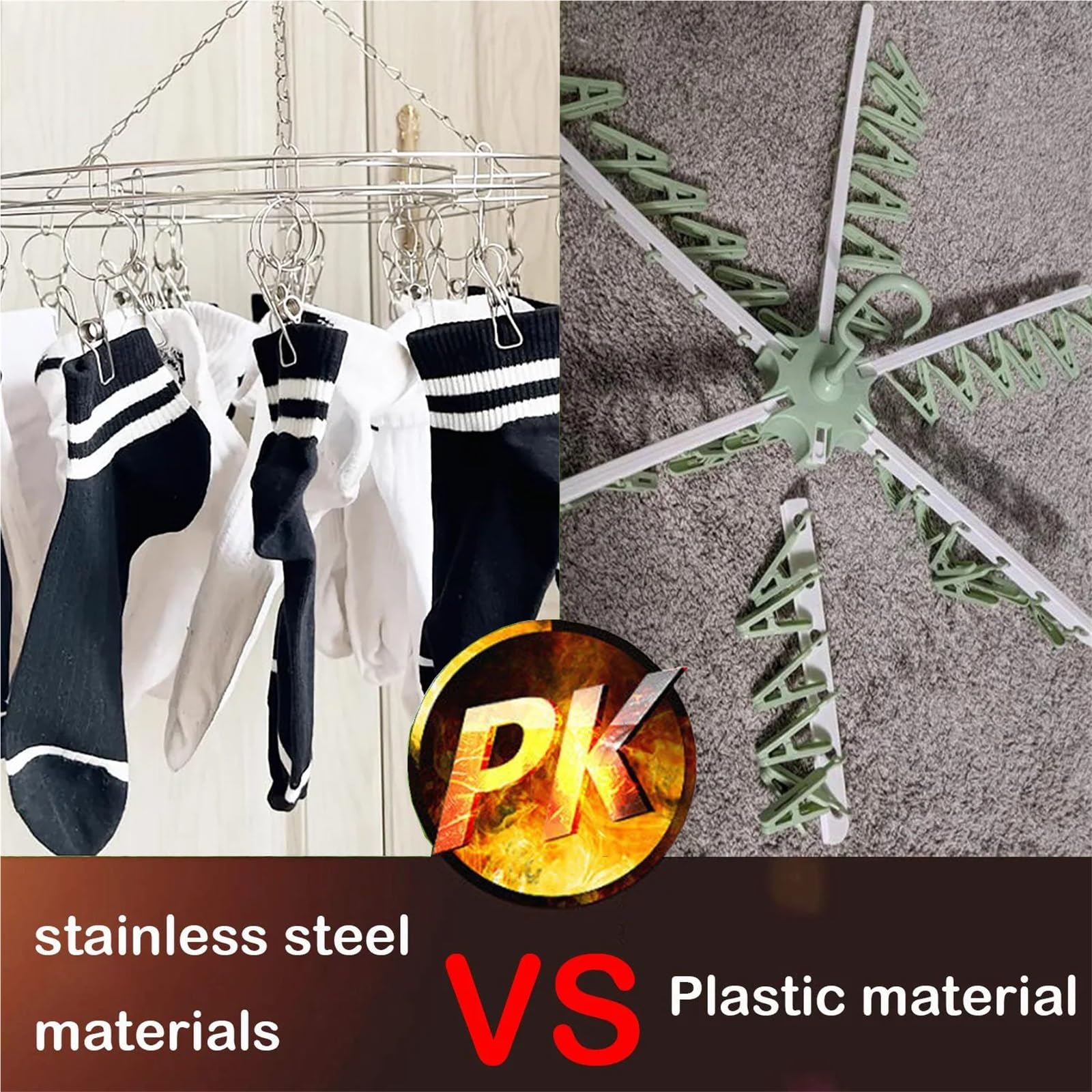 Perchas De Acero Inoxidable 3 Piezas para Hogar