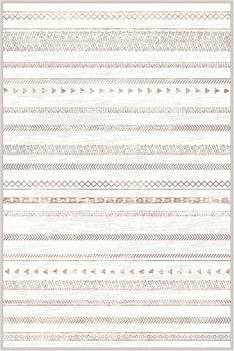 Alfombras de 5 x 7 pies para sala de estar, alfombras antideslizantes lavables, grandes, modernas, suaves, para dormitorio, decoración de enrejado,