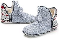 Cozylook Women's Bootie Slippers: Cozy Memory Foam House Shoes, Sherpa Fleece Lining, Indoor/Outdoor Anti-Slip Sole