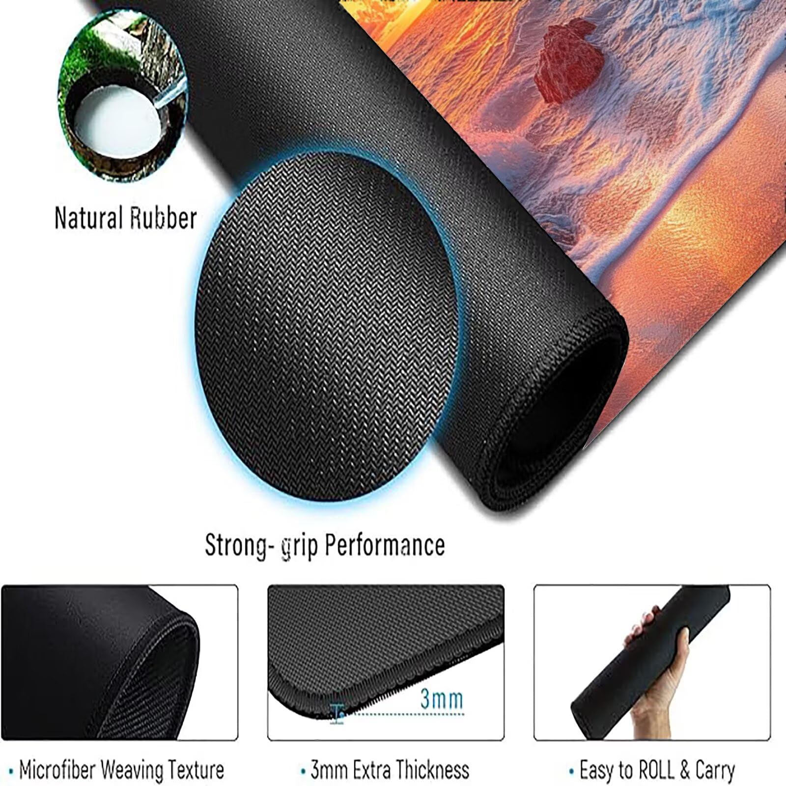 Podkładka pod mysz w kolorze pomarańczowym xxl 1600x800mm mata biurkowa brązowa podkładka pod mysz jednoczęściowa antypoślizgowa gumowa podstawa zszyte krawędzie wodoodporna antypoślizgowa podkładka