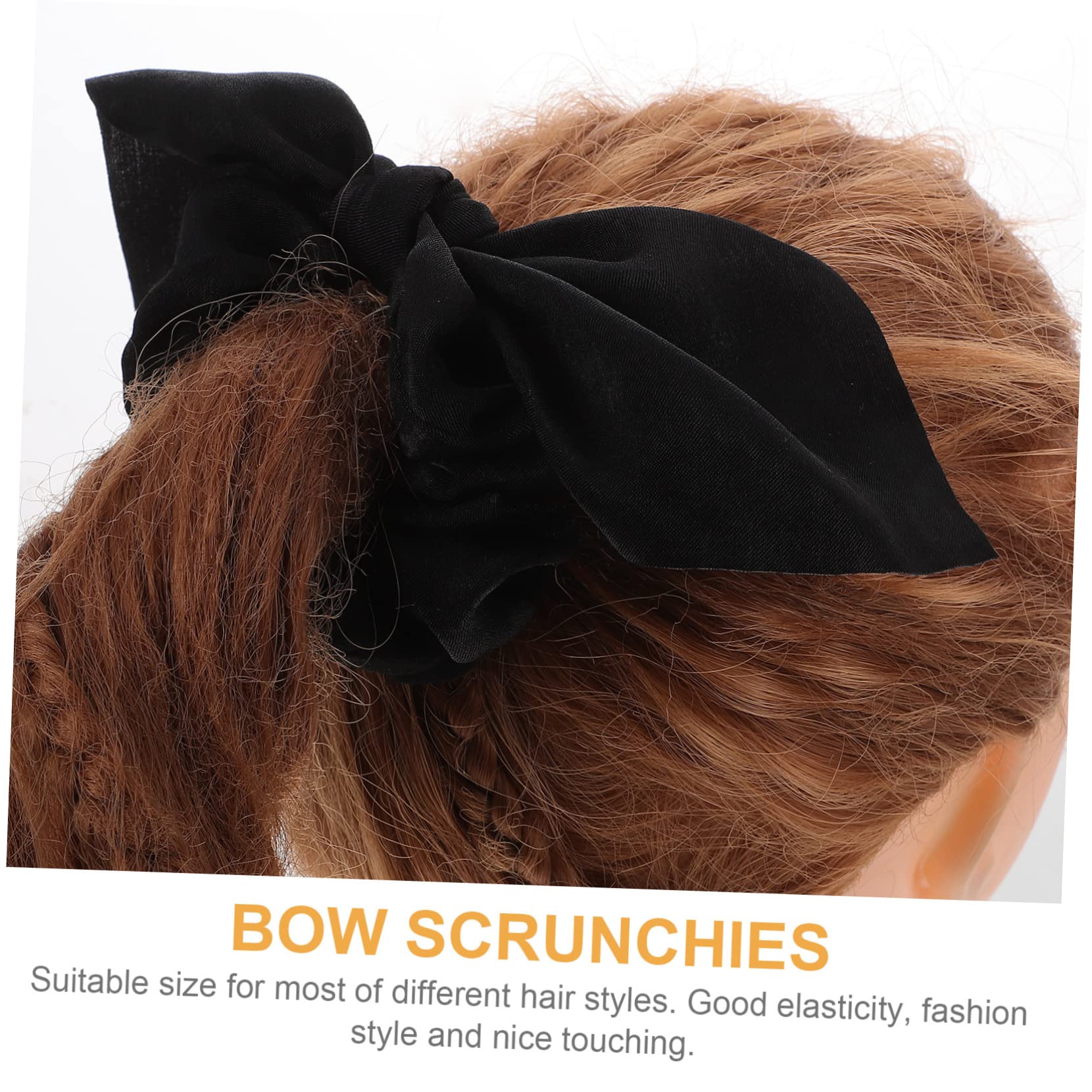 minkissy 30pezzi Elastici Per Con Orecchie Di Coniglio e Fiocco Accessori Per Acconciature Eleganti e Pratici Per Donne e Ragazze