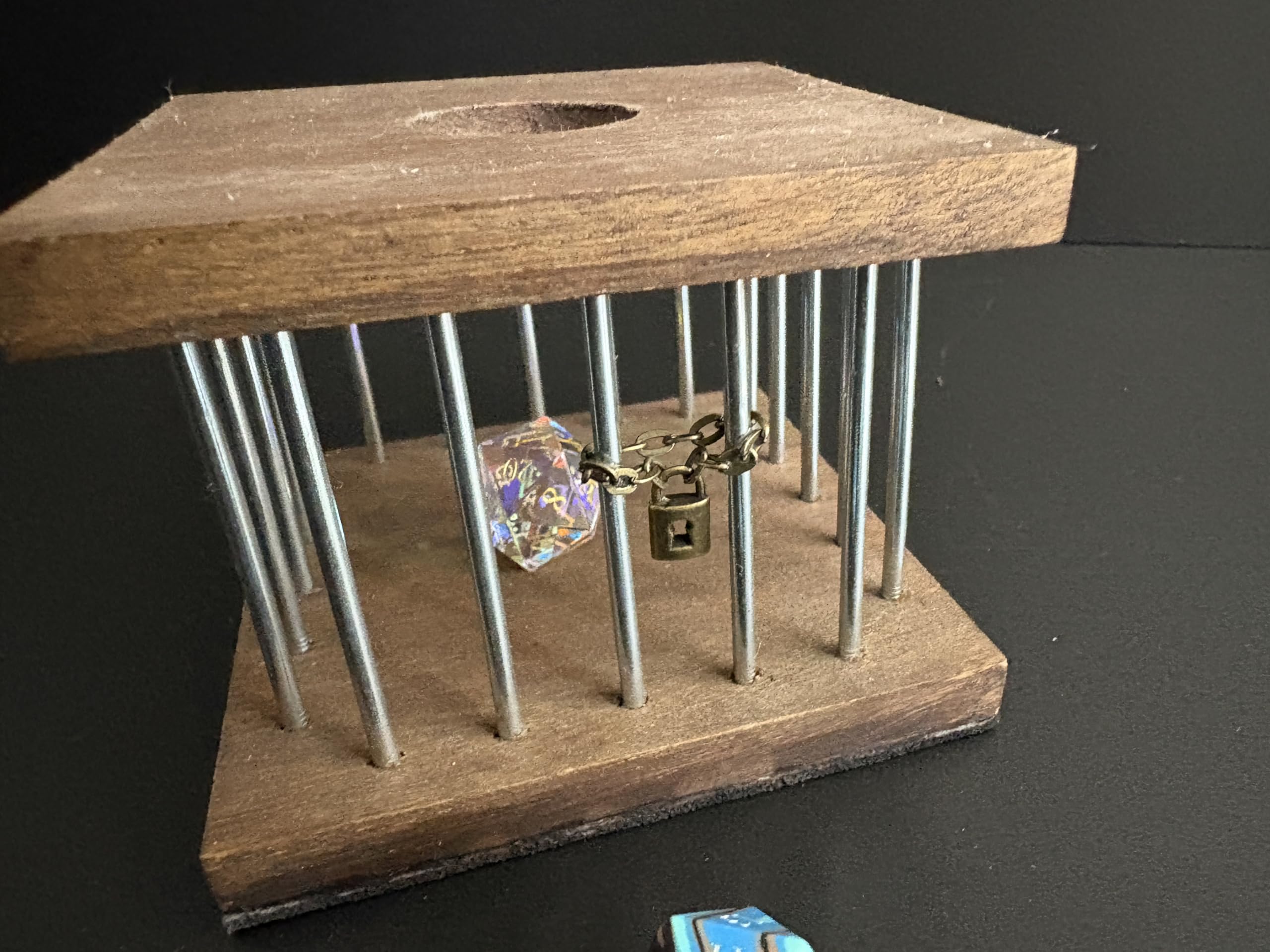 Dice Jail for Dungeons & Dragons | Pathfinder | RPG | Naughty Dice Prison | Hand Crafted