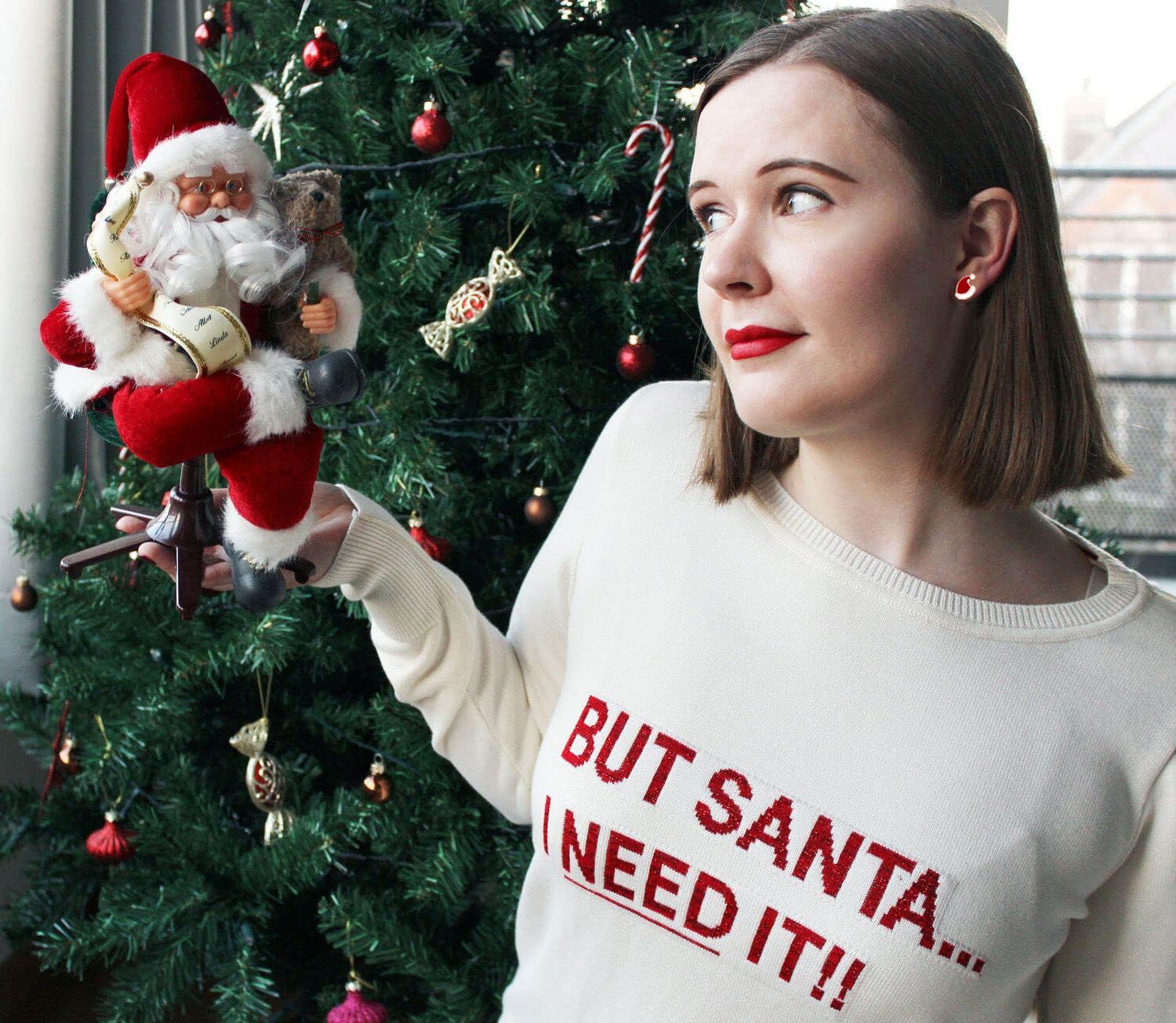 20Pairs Christmas Stud Earrings for Women Holiday Reindeer Snowflake Bell Earrings Xmas Tree Candy Cane Hat Post Earring Set Festive Christmas Jewelry Gifts - Image 2