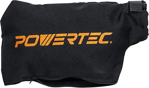 Miniatura 1 de POWERTEC Bolsa colectora de polvo para sierra ingletadora de 10 pulgadas, 12 pulgadas, se adapta a puertos de polvo nominales de 2.5 pulgadas, se