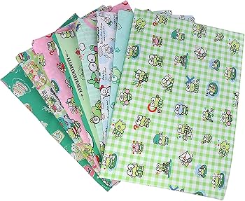 Amazon | ケロケロケロッピ 生地 ハギレ 布地 布 パッチワーク布