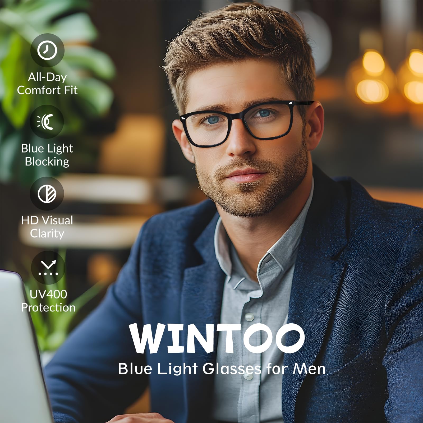 Gafas antiluz azul para mujeres y hombres – 5 pares de gafas de bloqueo de luz azul, gafas de ordenador antirreflejos UV400 para mujer, gafas de lectura de luz azul para mujeres para Jue
