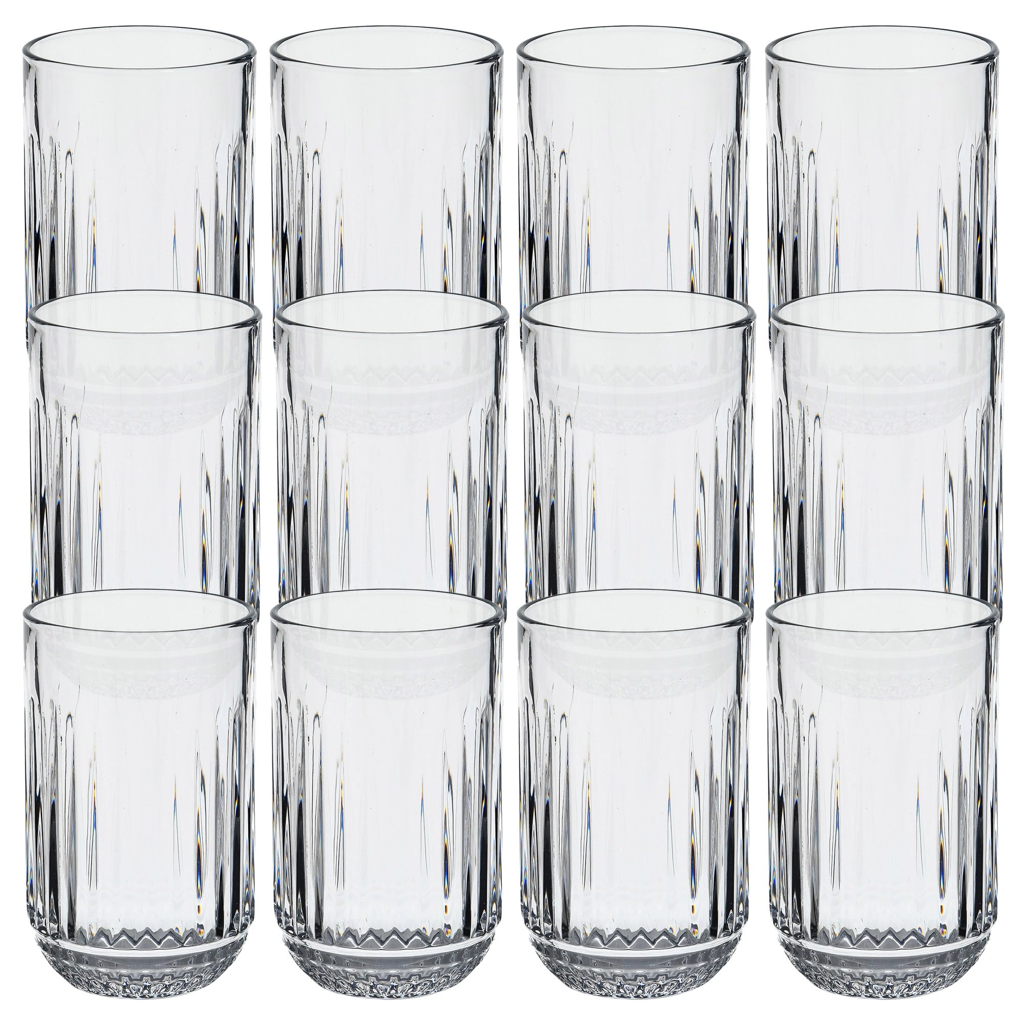 San Ignacio Juego de 12 Vasos de cristal de 380ml Transparente