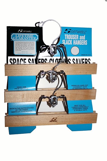 American Made Pants, Trouser Hangers 2 Sets of 3