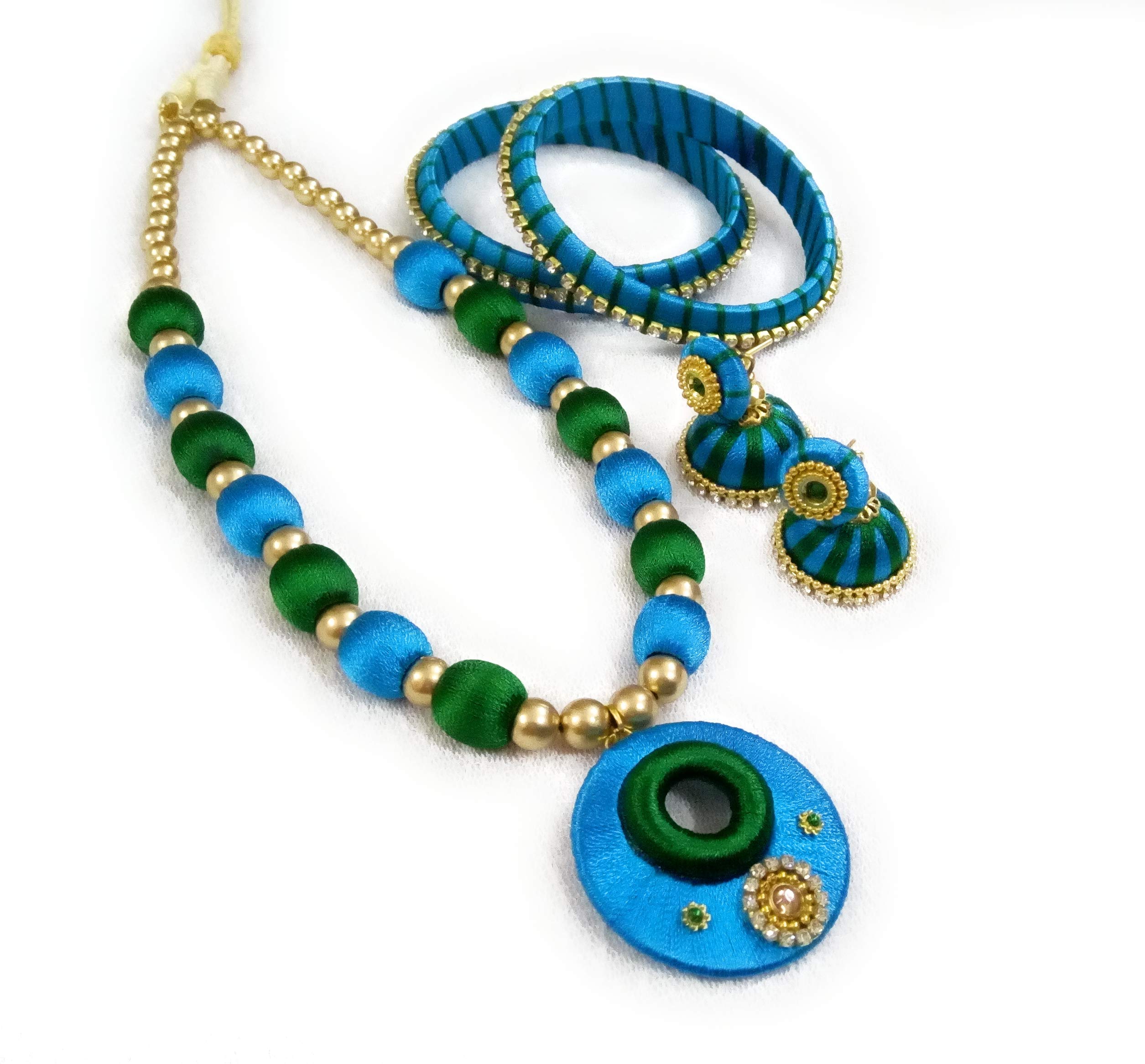 See full amazon price history chart for Hasini Creations silk thread jewelry set (Blue - Green, 2.8) Hasini Creations silk thread jewelry set (Blue - Green, 2.8) (B07XHQZYGJ) Amazon Price History, Amazon Price Tracker