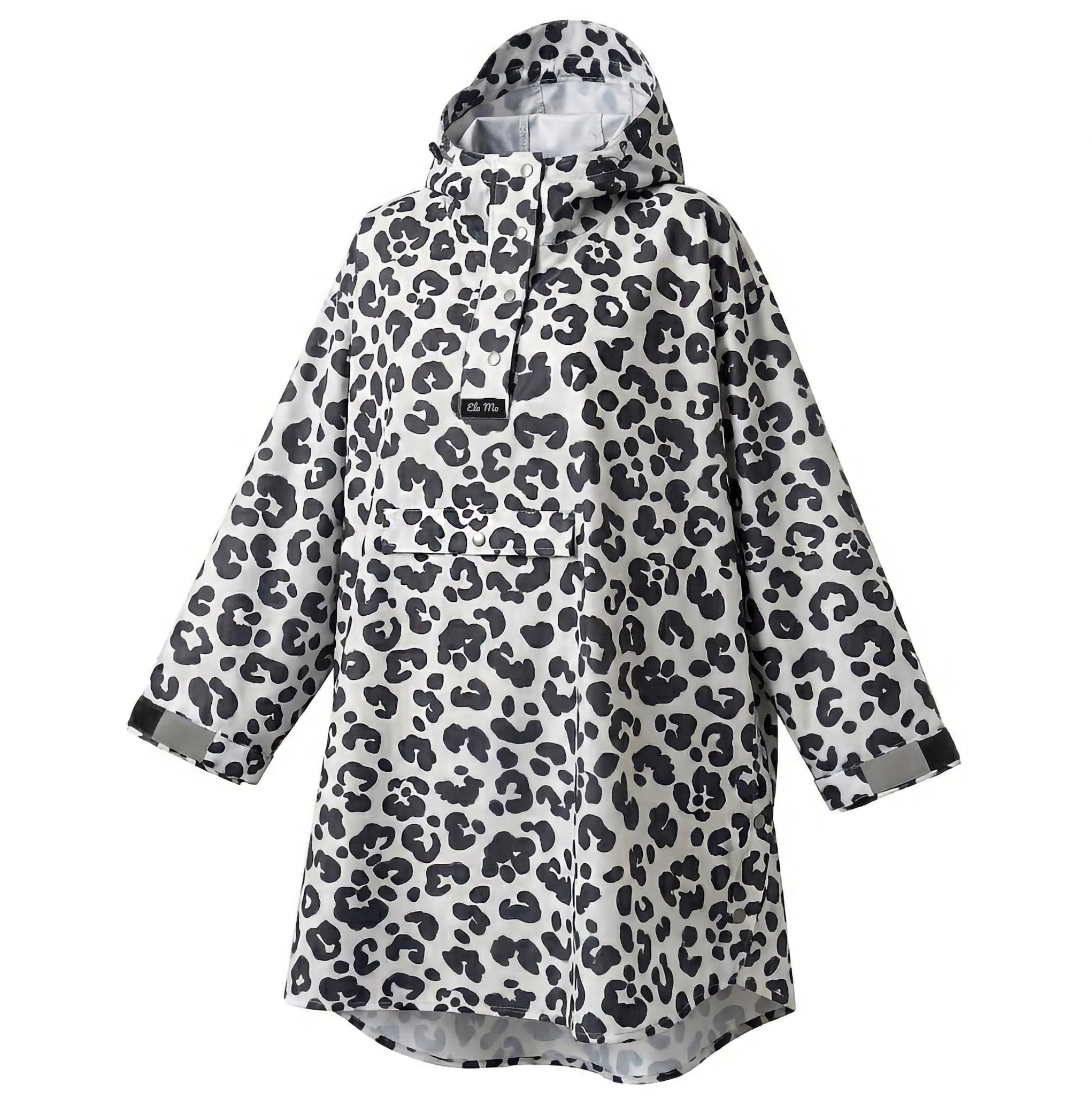 Ela Mo® Regenponcho Damen [100% WASSERDICHT] - Atmungsaktiver Regencape mit Kapuze - Wetterfester Fahrrad Poncho - Leichter Regenschutz für Outdoor, Wandern, Festival & Alltag