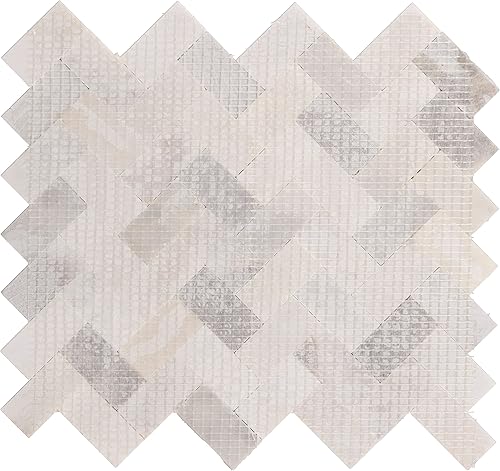 Miniatura 5 de Daltile Minute Mosaix - Mosaico de mezcla de espiga de 12 x 12 pulgadas en niebla tormentosa (10 unidades por caja) (7.5 pies cuadrados por caja)