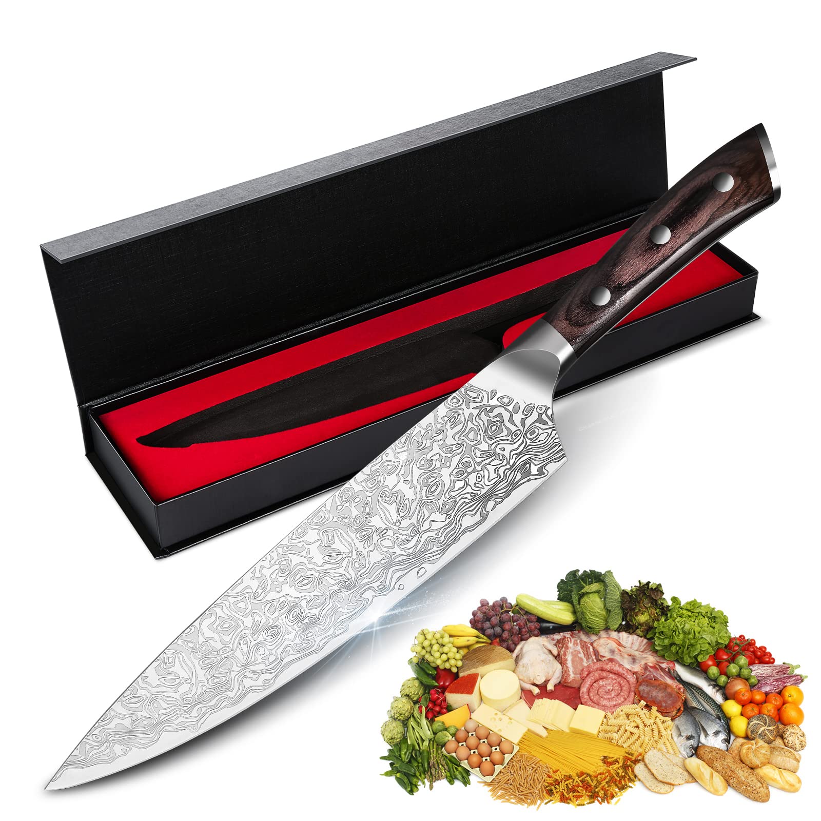 Buy Chef 8 inch, Pro Kitchen Chopping Stainless Steel Meat Vegetables