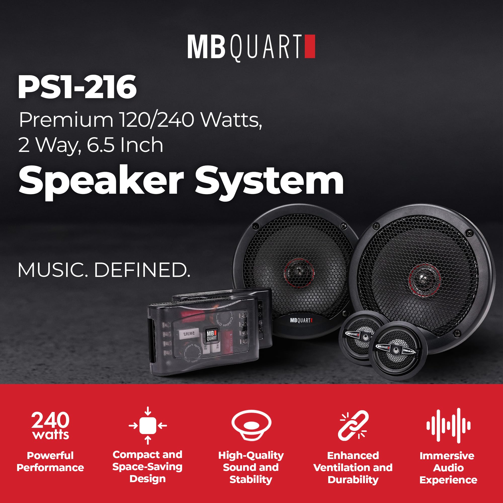 MB QUART PXD216カーオーディオスピーカー Amazon.co.jp: MB Quart PS1-216 プレミアム 6.5インチ カースピーカー