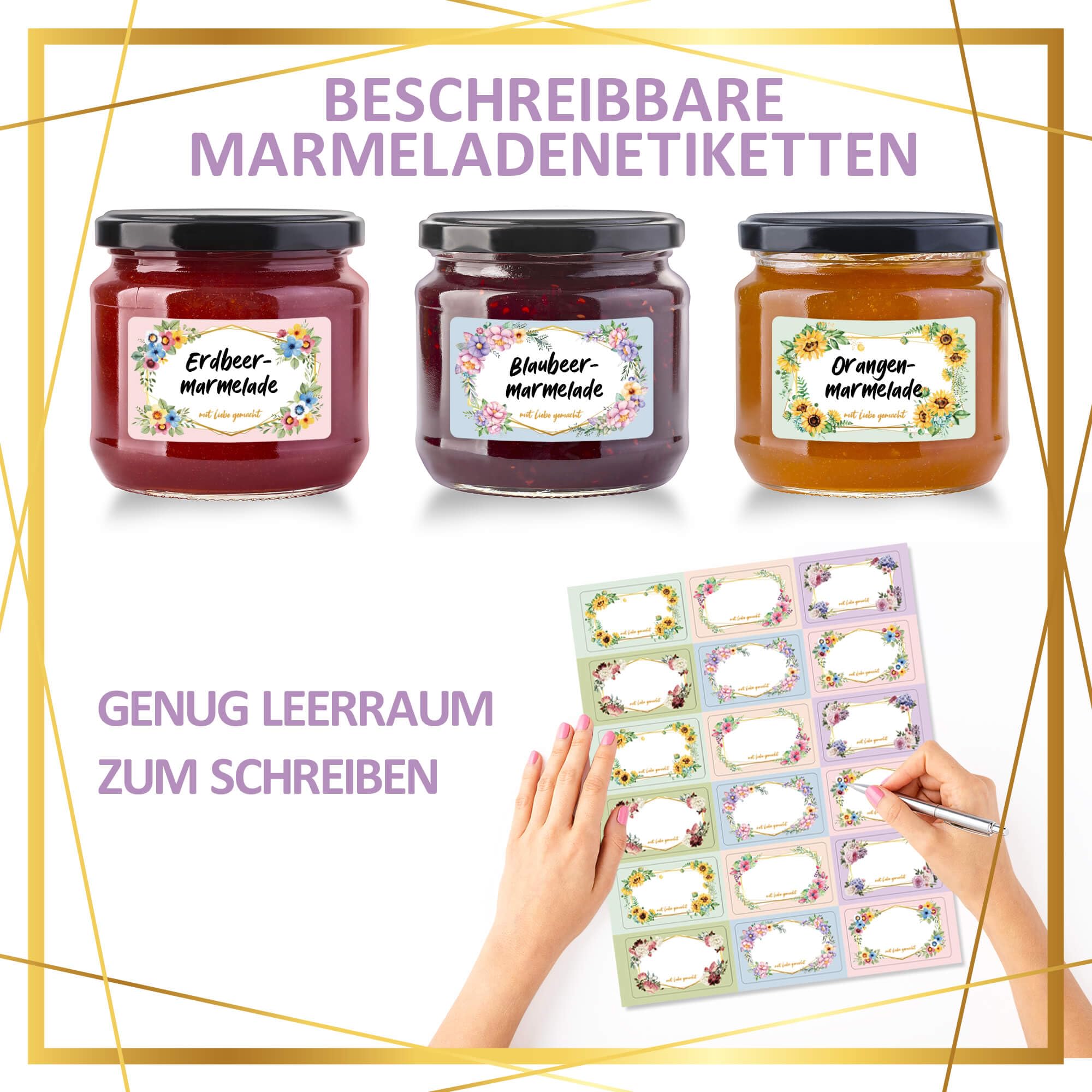 Formatos De Etiquetas 600 Etiquetas Autoadhesivas - Para Mermeladas/Regalos (20 Hojas) Marcas De Etiquetas