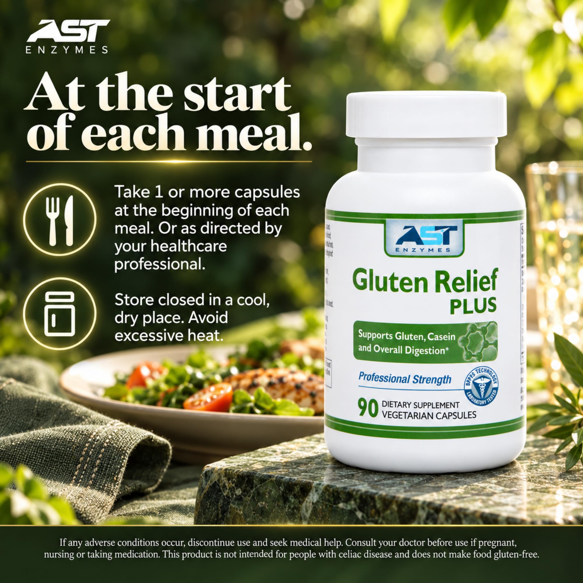 AST Enzymes Gluten Relief Plus DPP-IV Enzymes, 90 Capsules — Amazon image 9