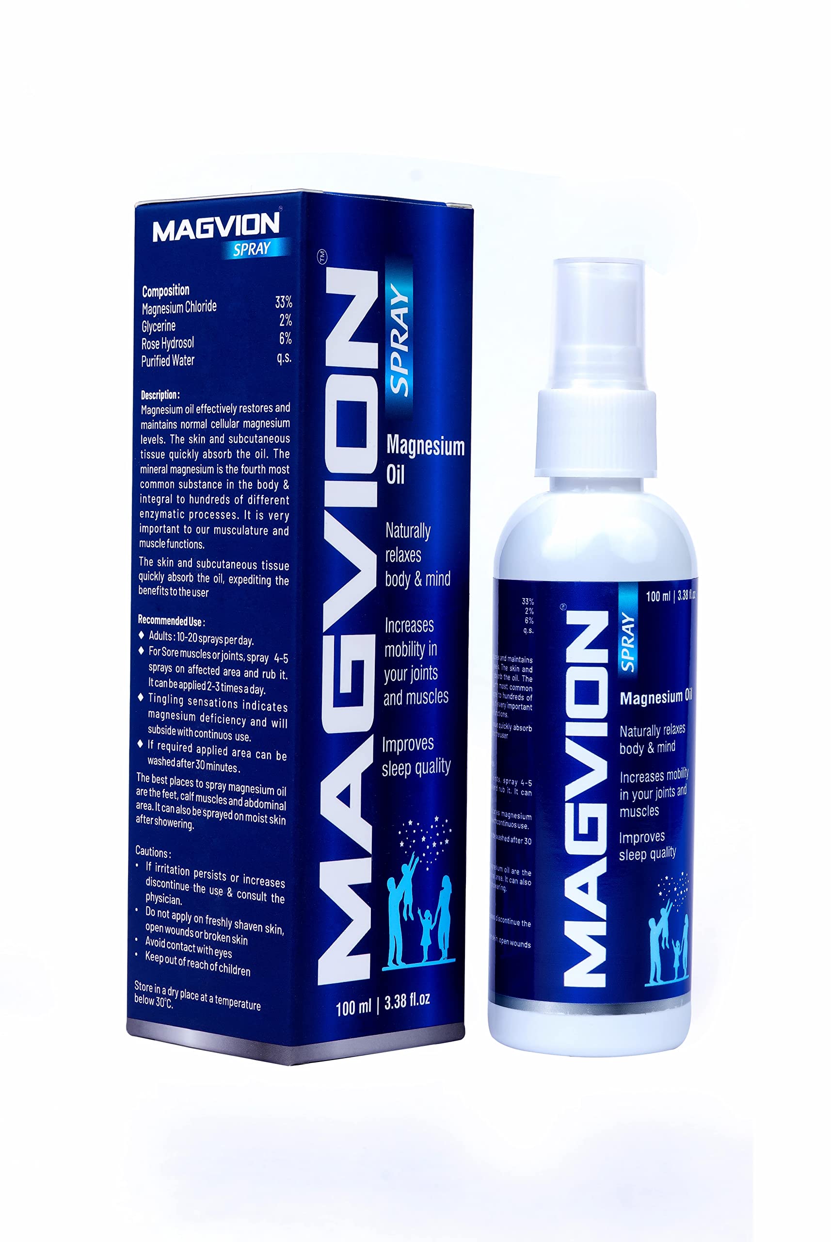 Magvion Spray - Healers Nutraceuticals - Magnesium Oil - Best for Muscle Cramps, Period Pain Relief, Period Cramps, Sleep Issues, Migraine Relief, Quick Pain Relief (B0BX3VMZ1R) Amazon Price History, Amazon Price Tracker