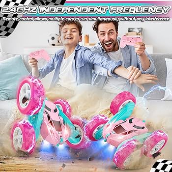 Amazon.com: Pink Remote Control Car for Girls - RC Stunt